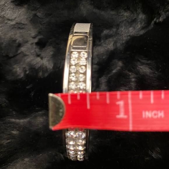 Swarovski Bangle Bracelet STUNNING SILVER - Picture 6 of 8